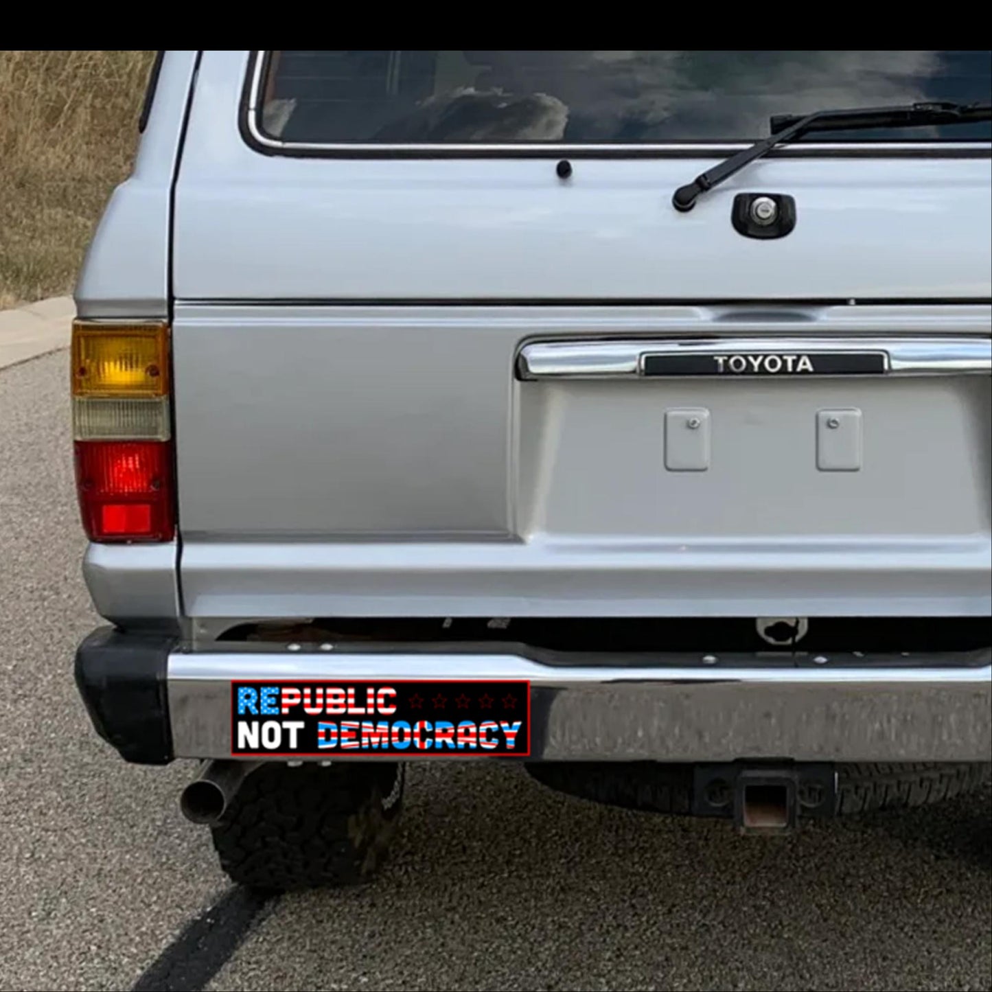 Republic Not Democracy +++ Bumper Sticker