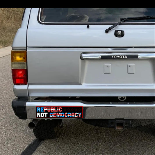 Republic Not Democracy +++ Bumper Sticker