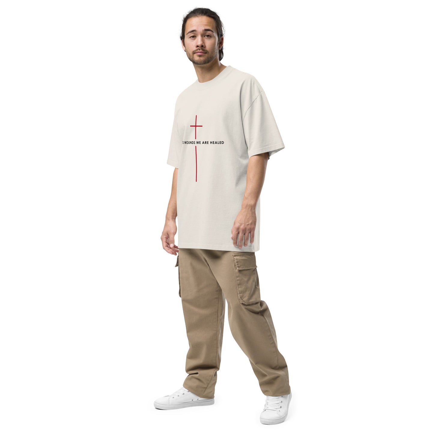 His Wounds +++ Oversized faded t-shirt