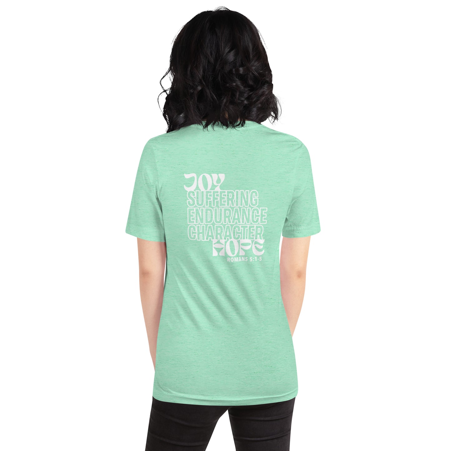 Romans 5 +++ women's t-shirt