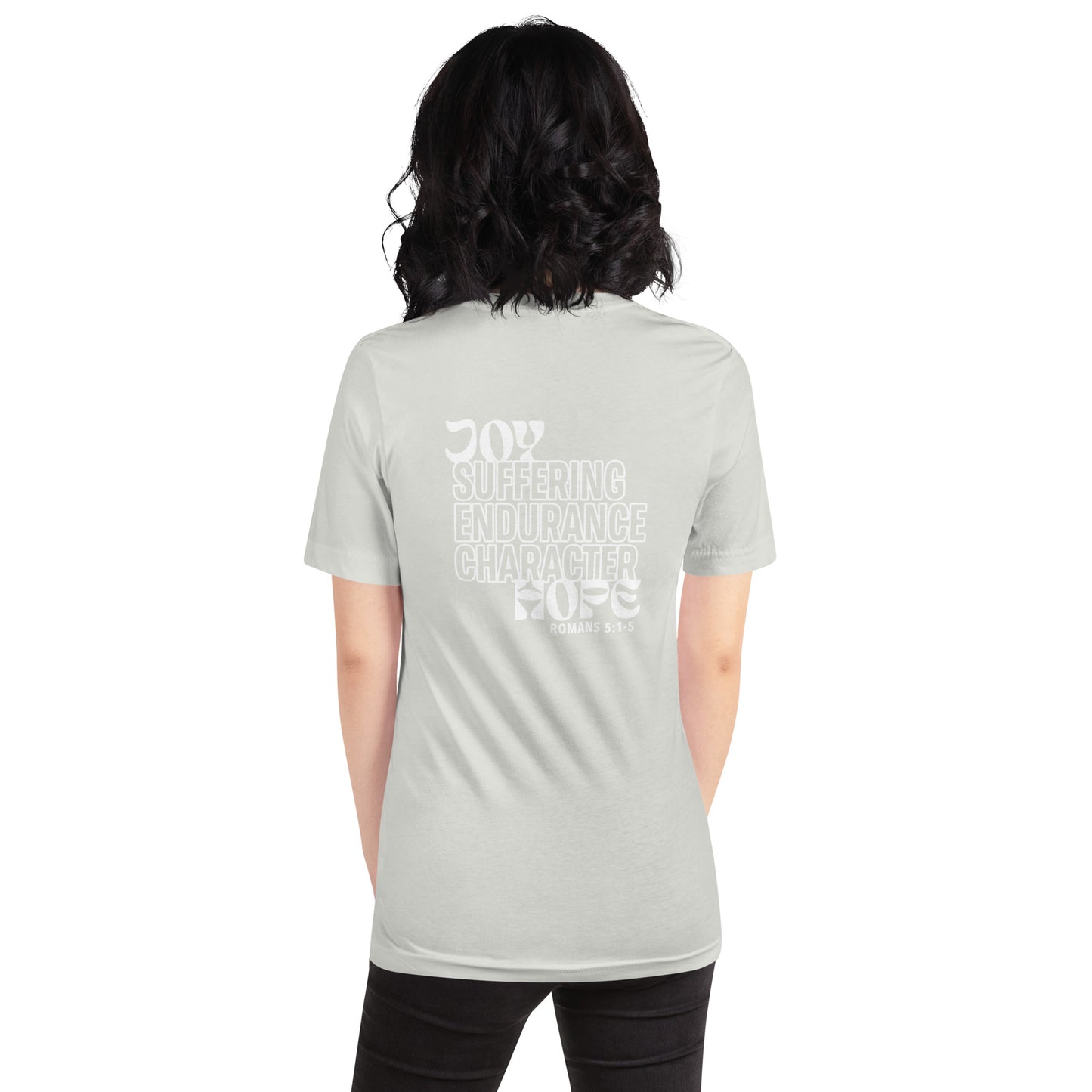 Romans 5 +++ women's t-shirt