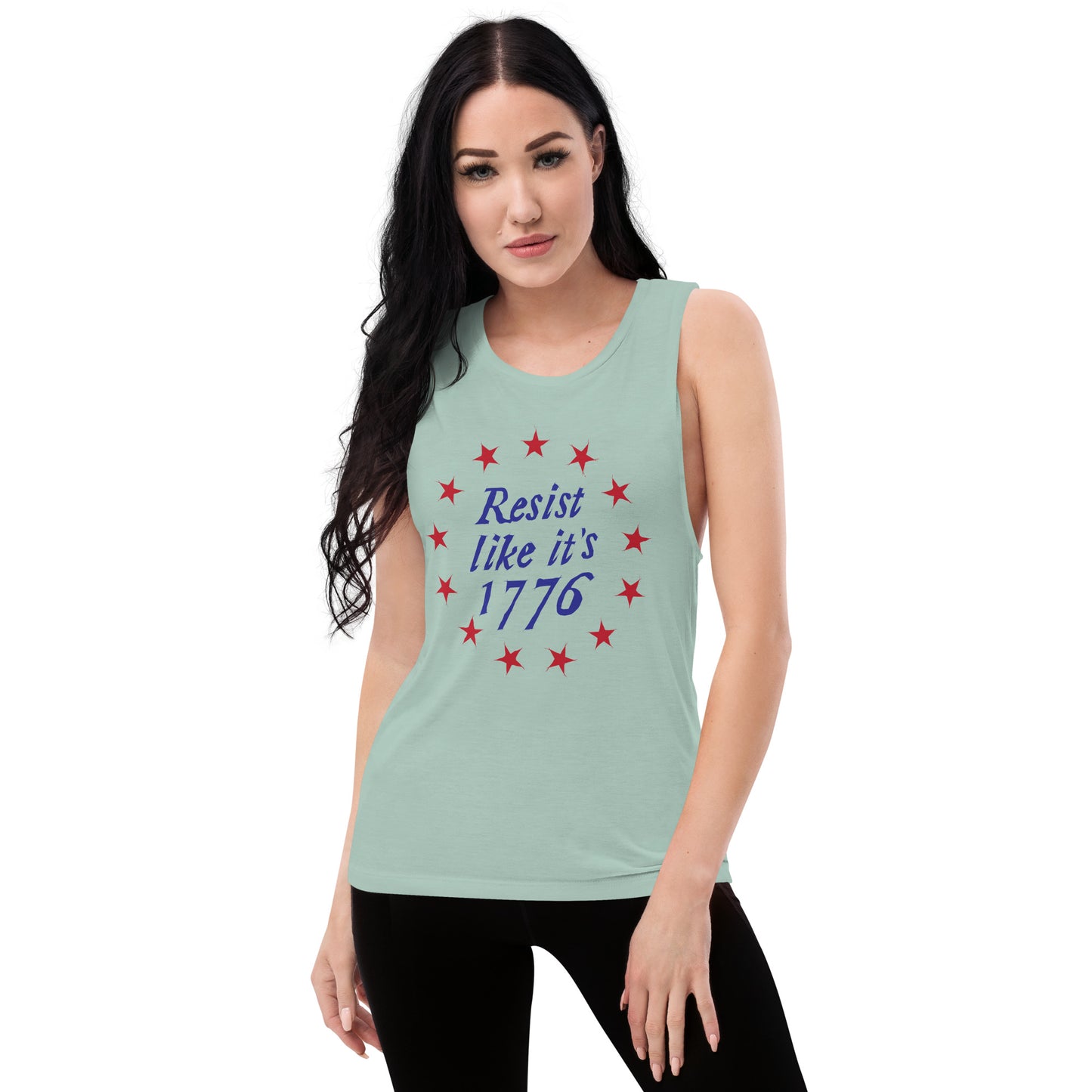 Resist Like It's 1776 +++ Ladies’ Muscle Tank