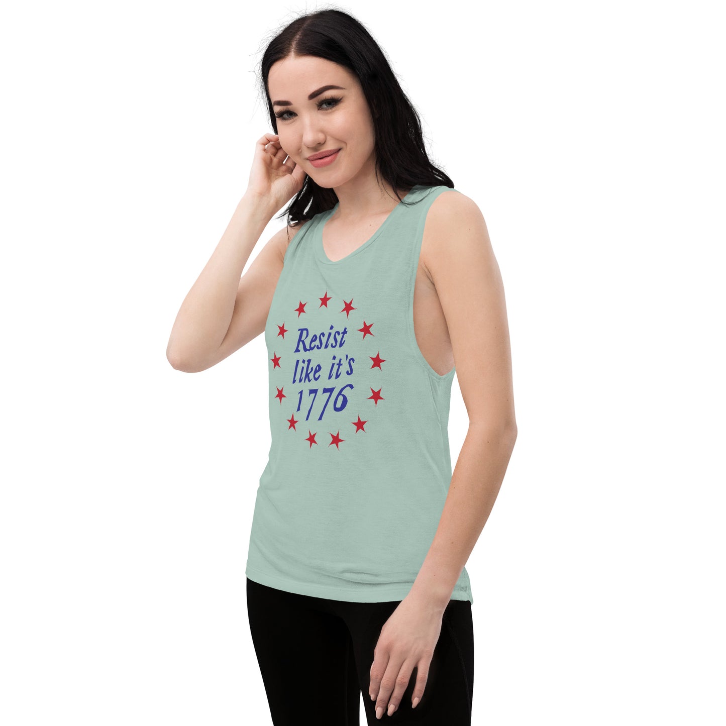 Resist Like It's 1776 +++ Ladies’ Muscle Tank