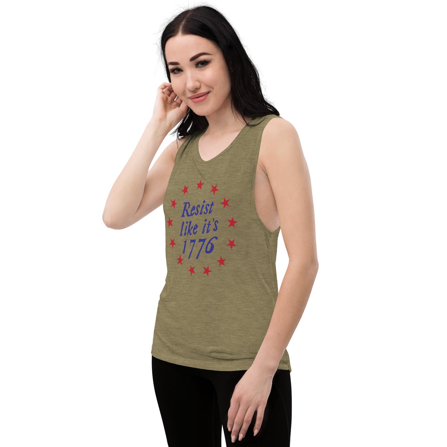 Resist Like It's 1776 +++ Ladies’ Muscle Tank