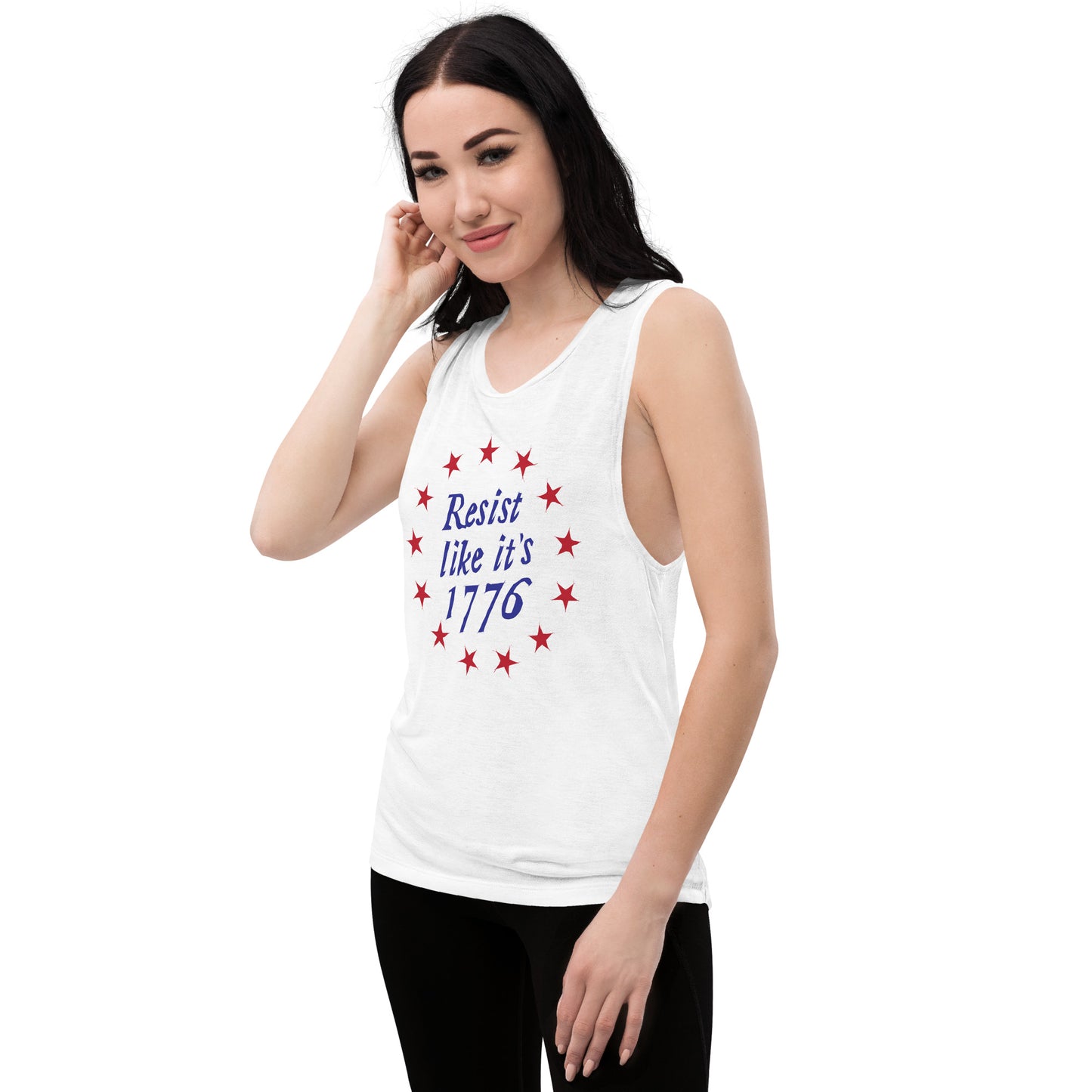 Resist Like It's 1776 +++ Ladies’ Muscle Tank